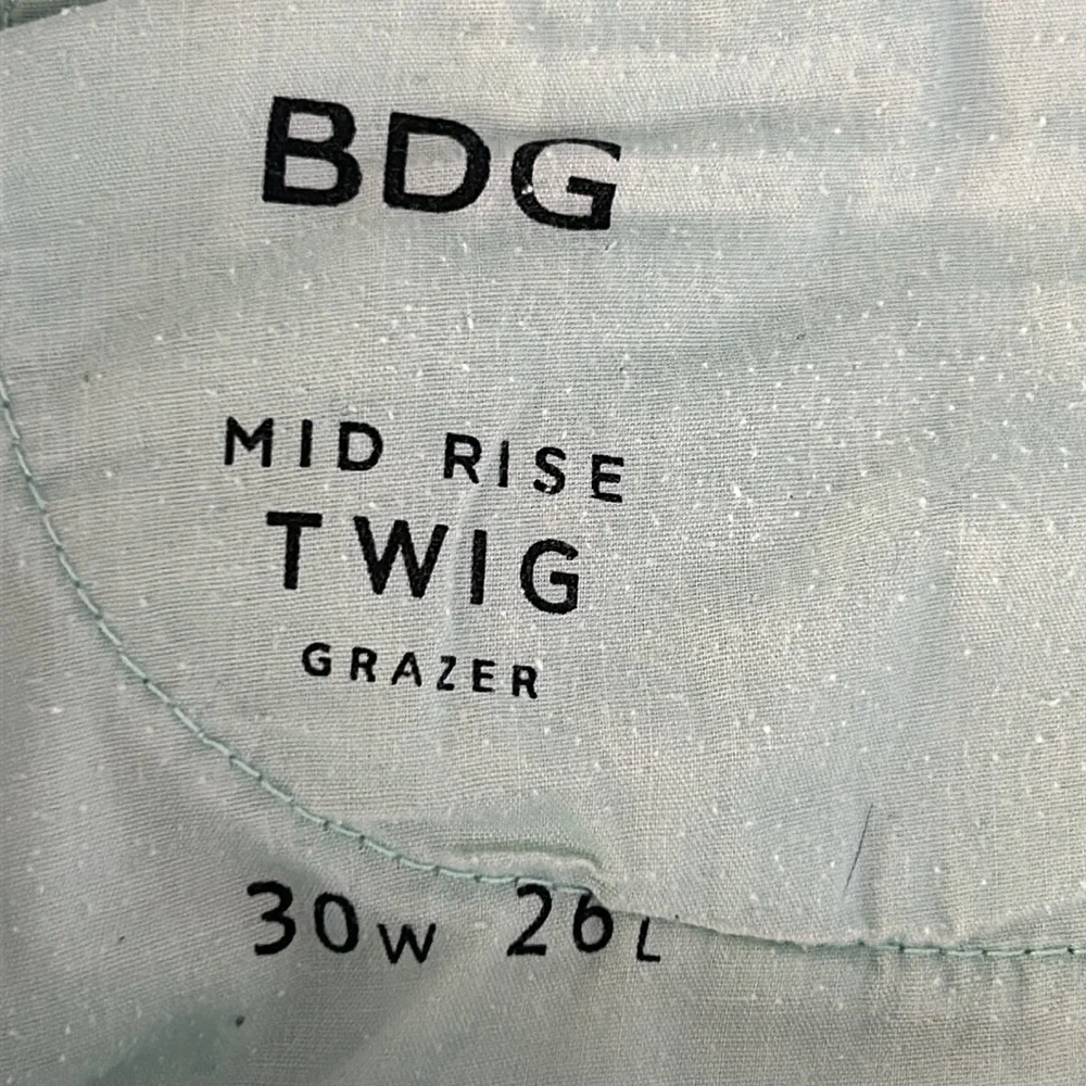 Urban Outfitters BDG mid rise twig grazer jeans size 30 aqua